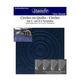 Westalee Circles on Quilts Template Set 4pc - High Shank